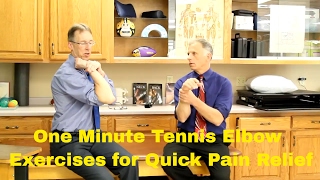 One Minute Tennis Elbow Exercises for Quick Pain Relief &amp; Cure.