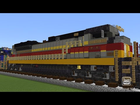 Minecraft NS 1074 Delaware Lackawanna & Western Heritage Unit Locomotive Tutorial
