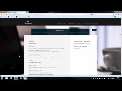 Présentation du DAC Meridian Explorer