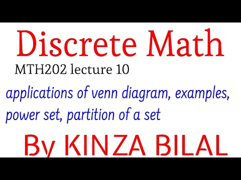Discrete Math #10 | Applications of venn diagram | Kinza Bilal