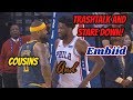DeMarcus Cousins Trash Talks Joel Embiid Then Stare Him Down