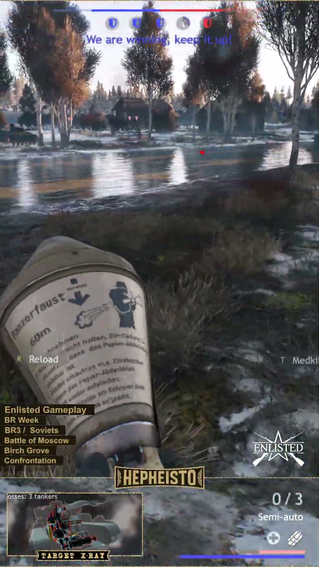 Anti Tank Gunner eliminates Panzer IV J with Panzerfaust 60