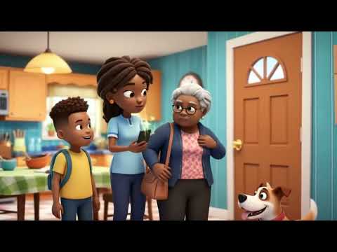 Animated cartoon family for brand storytelling and values messaging