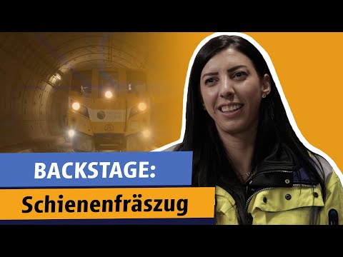 Mit diesem Zug fräst man Schienen im U-Bahn-Tunnel #train #ubahn #underground #mvg