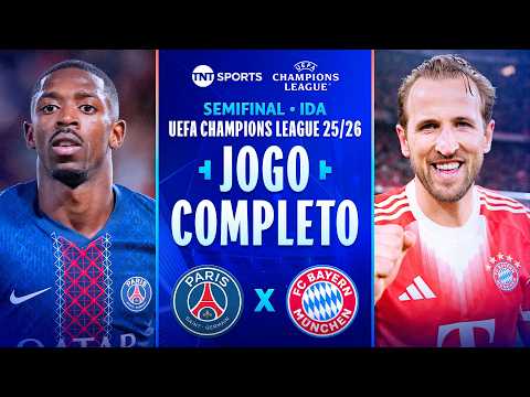 MELHOR JOGO DO ANO! PSG 5X4 BAYERN DE MUNIQUE | JOGO COMPLETO | SEMIFINAL | CHAMPIONS LEAGUE 25/26