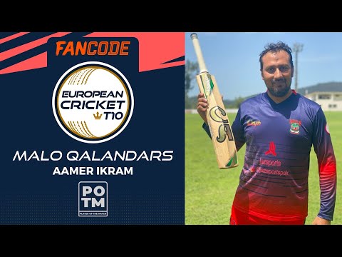 POTM: A.Ikram - MAL vs GOR | Highlights | FanCode ECT10 Portugal | Portugal 2022 | ECT22.029