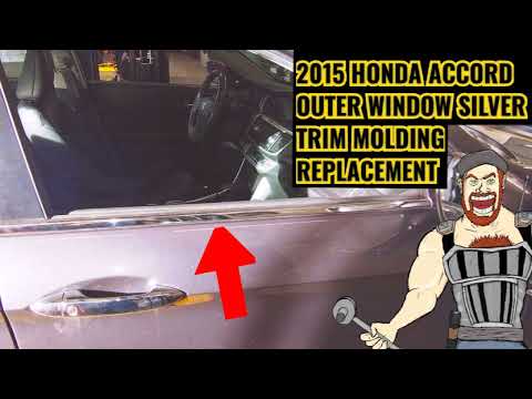 2013 - 2017 HONDA ACCORD OUTER SILVER DOOR TRIM MOLDING REPLACEMENT 2013 2014 2015 2016 2017
