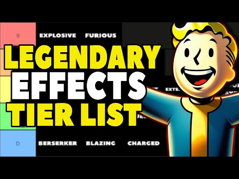 Fallout 4 - Legendary Weapon Effect Tier List