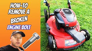 This Mower Has A Broken Engine Block Bolt & A Seized Blade Adapter! Step By Step Repair By Donyboy73
