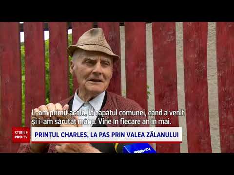 Prințul Charles a luat la pas dealurile împădurite de pe Valea Zălanului