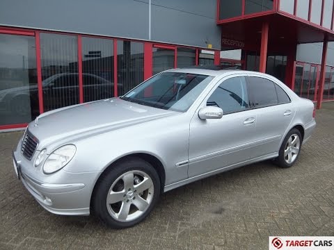 751224 MERCEDES E500 SEDAN 5.0L W211 306HP AUT 03-03 SILVER 30055KM LHD