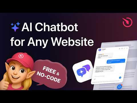 How to Add AI Chatbot to Any Website [FREE] video thumbnail