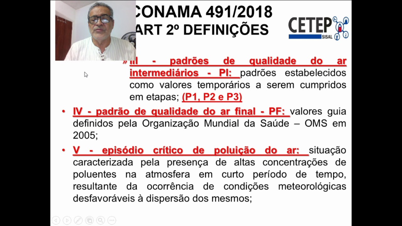 Legislação A. | Aula 03 - Controle da qualidade do ar