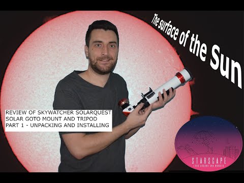 Review of the SolarQuest Solar GoTo Mount & Tripod: part 1 - unpacking and assembling