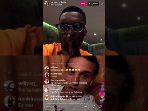 Ali B zegt dat Lil Kleine snuift op instagram live met Defano