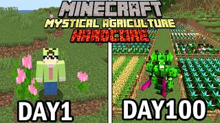 【マインクラフト】農業と魔術の世界で100日間ハードコア生活をしたらヤバかった【100days】【Minecraft】