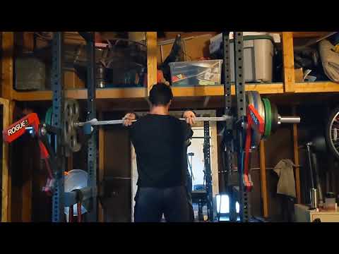 505 lbs (225 kg) front rack holds for 5s x 3