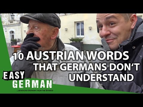 10 österreichische Wörter, die Deutsche nicht verstehen | Easy German 222