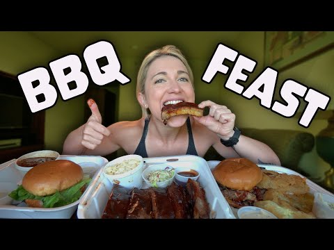 DELICIOUS BBQ FEAST MUKBANG