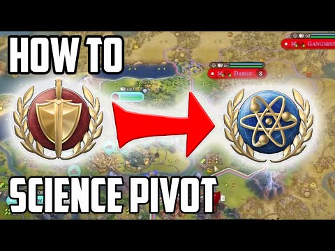 Civ 6 beginners guide 2022 - How to Pivot to a Science victory from a war - Aztec Overexplained