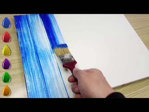 Love and Rain / Acrylic Painting for Beginners