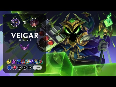 Veigar Mid vs Akali - EUW Master Patch 12.22