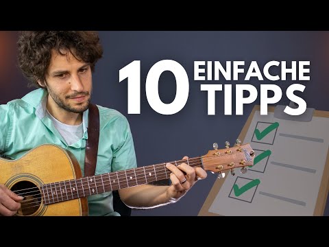 10 Tipps, um beim Gitarre üben viel Zeit zu sparen