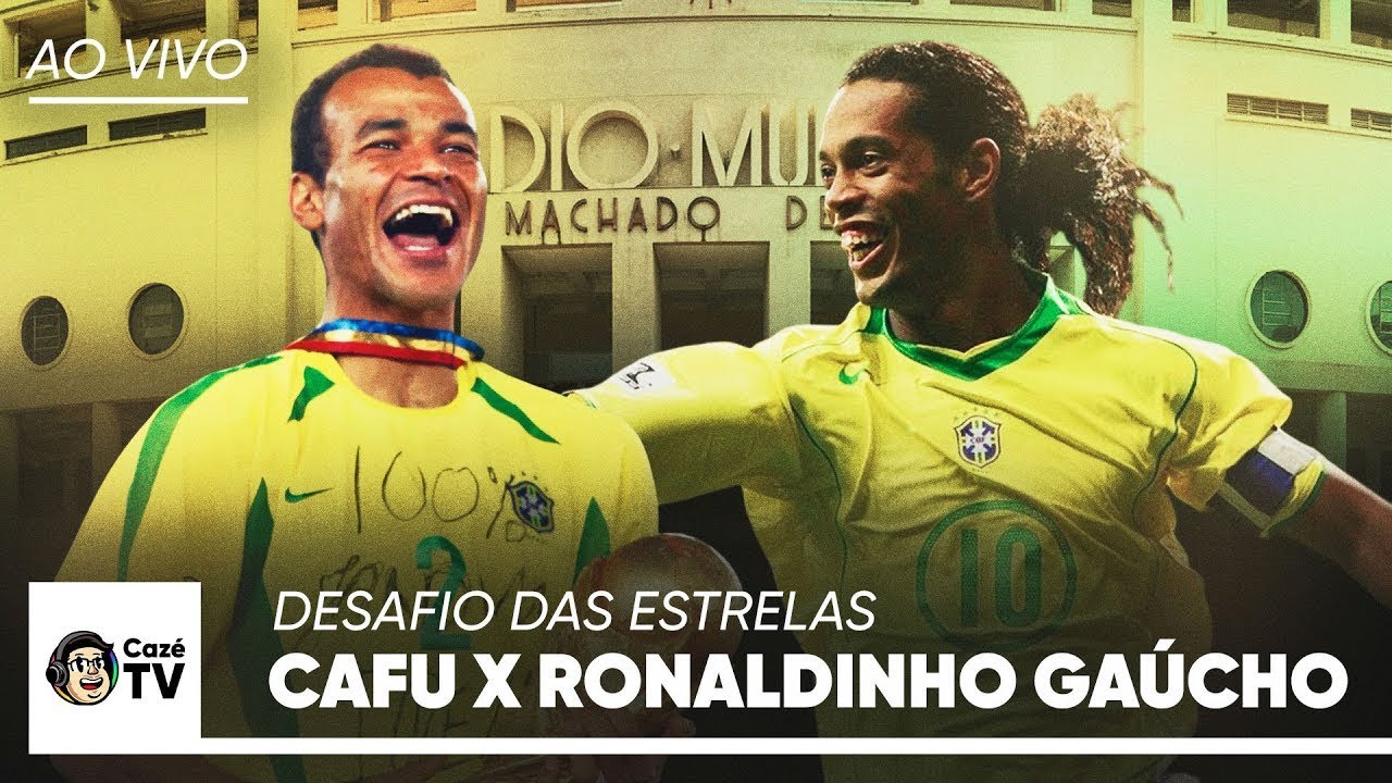 AO VIVO E COM IMAGENS: DESAFIO DAS ESTRELAS | TIME RONALDINHO X TIME CAFU