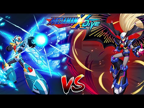 DiVE Armor X Vs Absolute Zero - Mega Man X DiVE (Mobile Controls PvP)