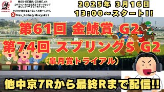 2025 3月16日 第61回 金鯱賞 G2 第74回 スプリングS  他中京7R～