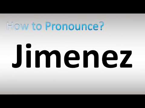 How to Pronounce Jimenez