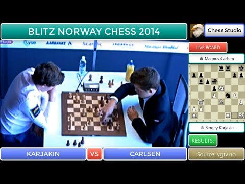 KARJAKIN VS CARLSEN | BLITZ NORWAY CHESS 2014