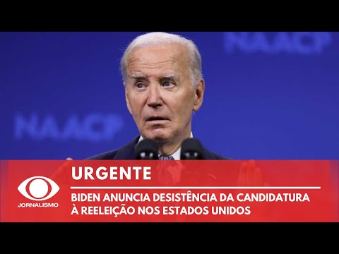 BIDEN DESISTE DE CANDIDATURA NOS EUA; ACOMPANHE A REPERCUSSÃO