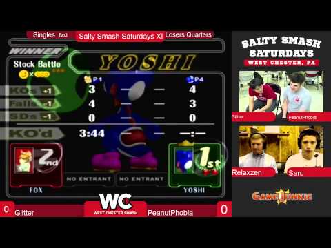 Salty Smash Saturdays XI - Singles - Losers Round 9 - PeanutPhobia vs Glitter