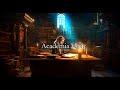 Dark Academia - pov: you're studying in a haunted library with ghosts - sad piano fireplace