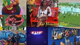 Lit Houston Vlog! | seaside lounge, lost & found, graffiti park , flight cancelled + more