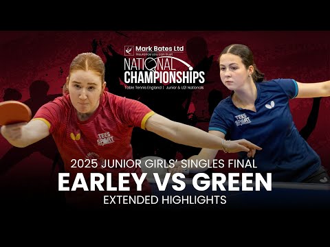 2025 Junior Girls' Singles Final Highlights - Sophie Earley vs Anna Green