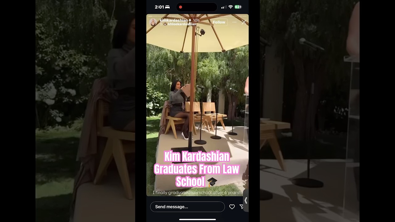 Kim Kardashian Graduates from Law School #kimkardashian #kanyewest #ye #akademiks