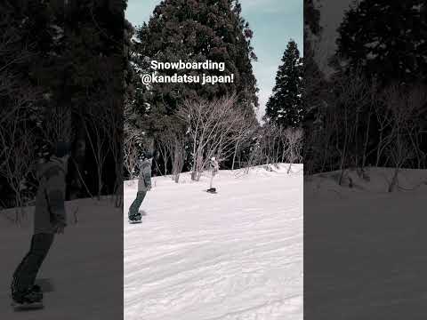 How to snowboard Japan!! #japan #kandatsu #japantravel