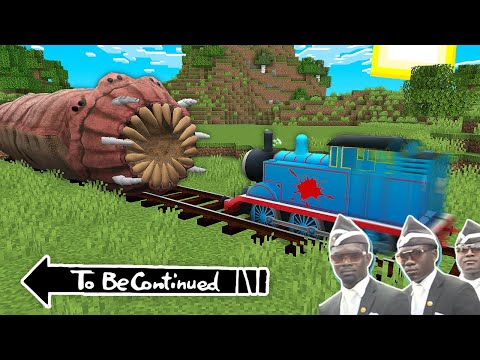 Real THOMAS .exe the TANK ENGINE vs WORM in Minecraft - Coffin Meme