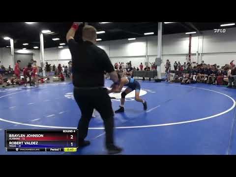 97 Lbs Round 4 (6 Team) - Braylen Johnson, Alabama Vs Robert Valdez, Texas 6f7e