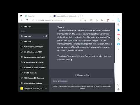 ChatGPT Spirituality ACIM Lesson 238 - On my decision all salvation rests