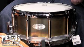 Video thumbnail for Pearl 14 x 6.5 30th Anniversary Free Floater Brass Snare Drum by Memphis Drum Shop