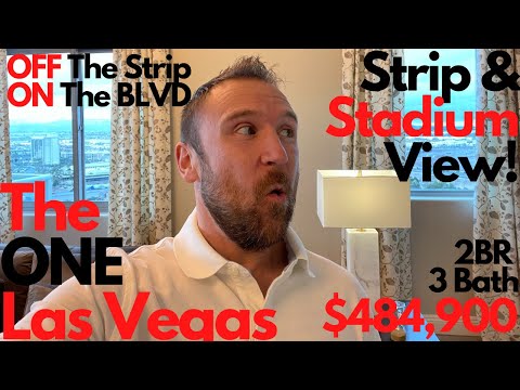 South Strip is Being Developed! One Las Vegas 2 Bed 3 bath Strip View and Raiders Stadium!