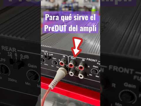 What is the PreOUT output of the amplifier used for? #caraudio #bass #speaker
