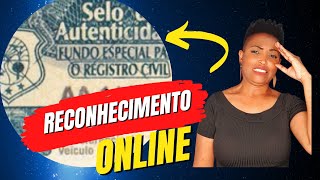 Reconhecimento de firma online. Reconhecimento de assinatura digital