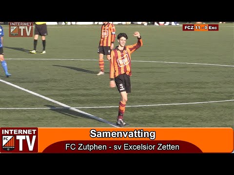 Samenvatting FC Zutphen - sv Excelsior Zetten (11-0)