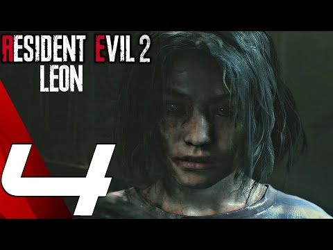 Resident Evil 2 Remake - Leon Walkthrough Part 4 - Giant Crocodile Boss Fight (Hardcore Mode)
