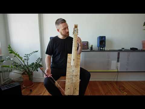 DIY electroacoustic viol with sympathetic strings