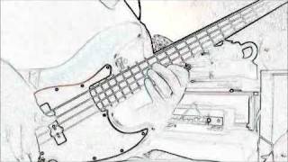 the sixteen men of tain (Allan holdsworth) bass solo